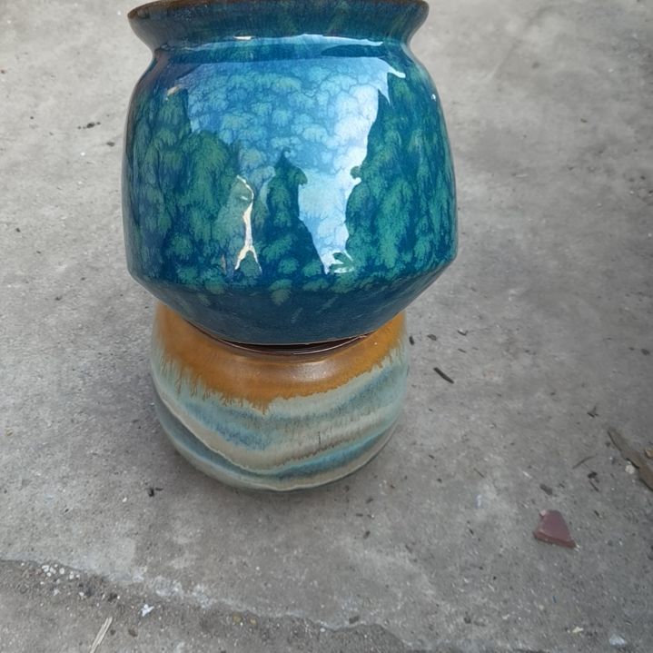 红陶14/15微瑕两个盆