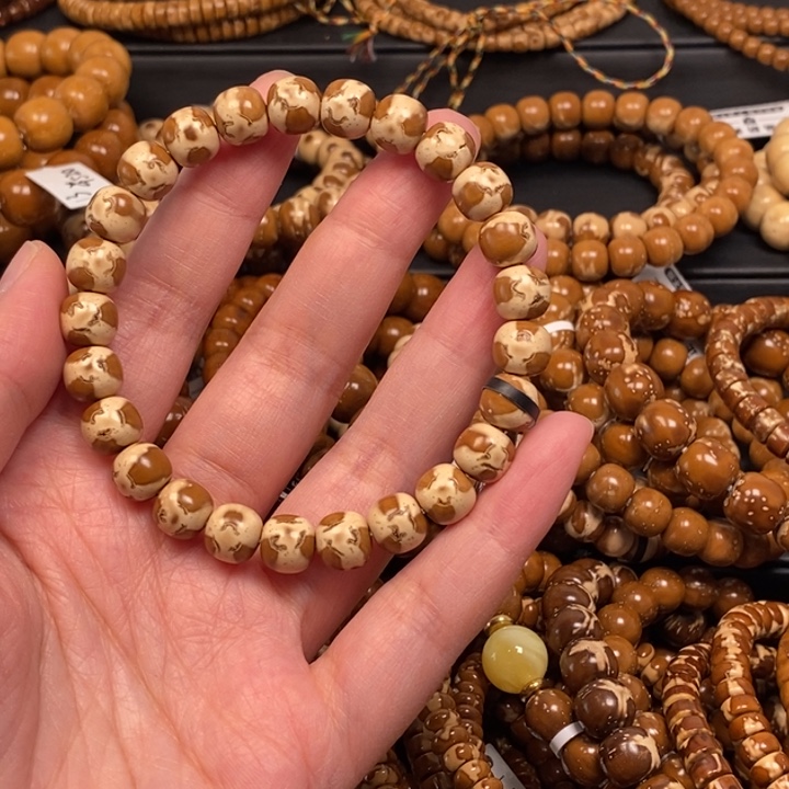 快***粥紫金鼠手串实心鬼脸花皮老型尺寸9