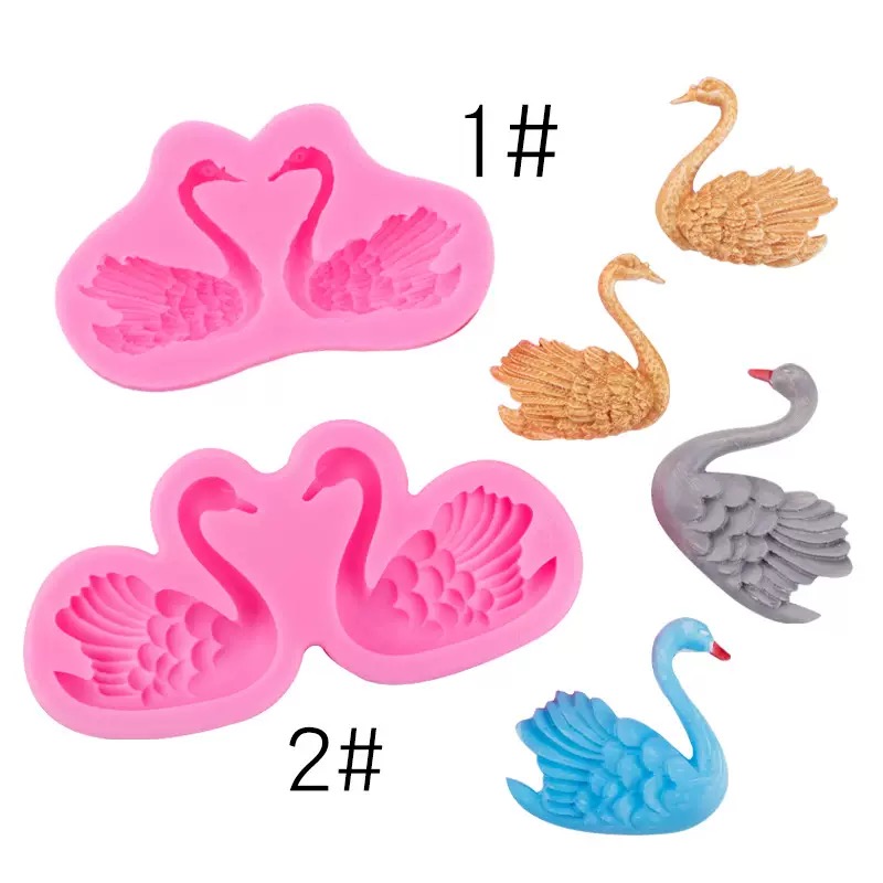 硅胶小天鹅造型模具装饰配件模DIY手工造型