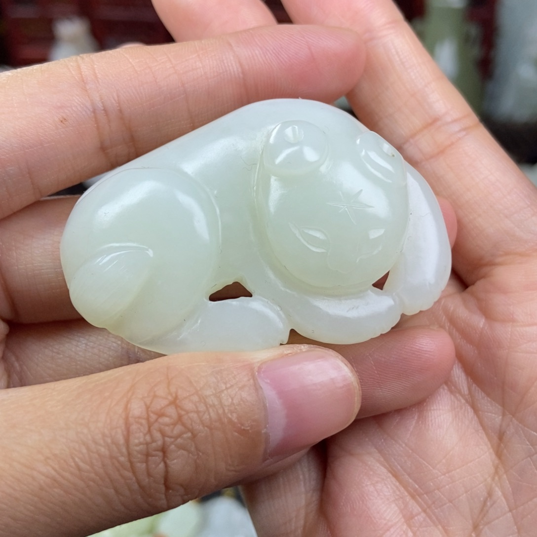 和田玉未镶嵌挂件