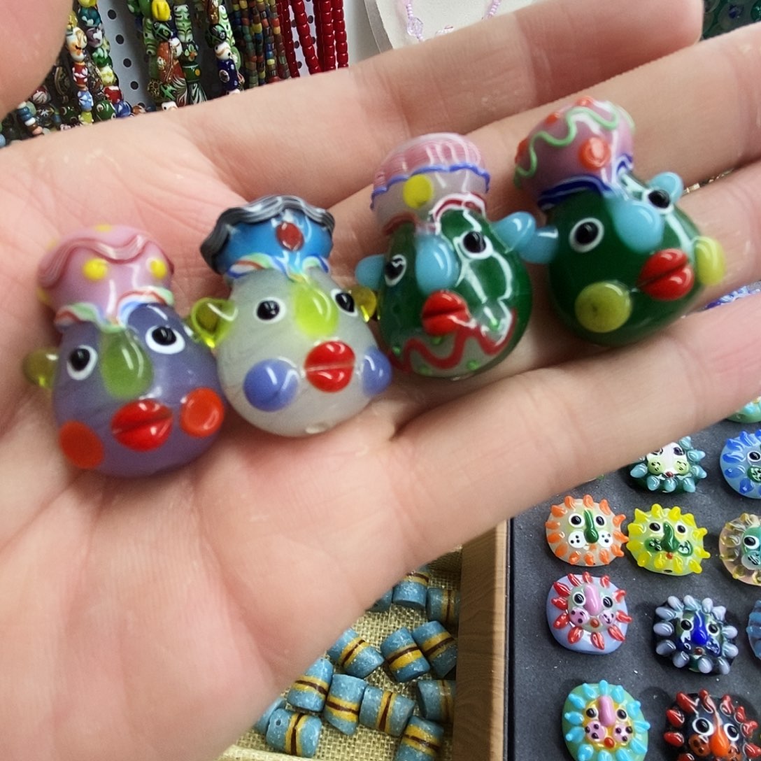 琉璃颈饰阿拉丁小吊坠一只