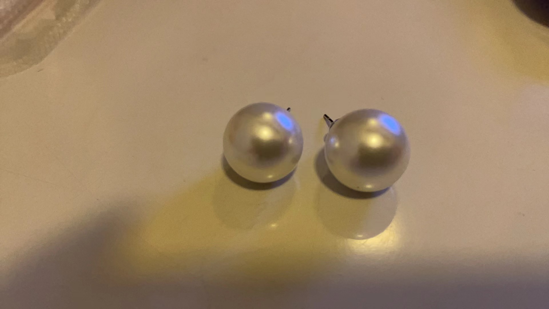 铜合金仿珍珠耳饰 《001》中古仿水晶耳饰