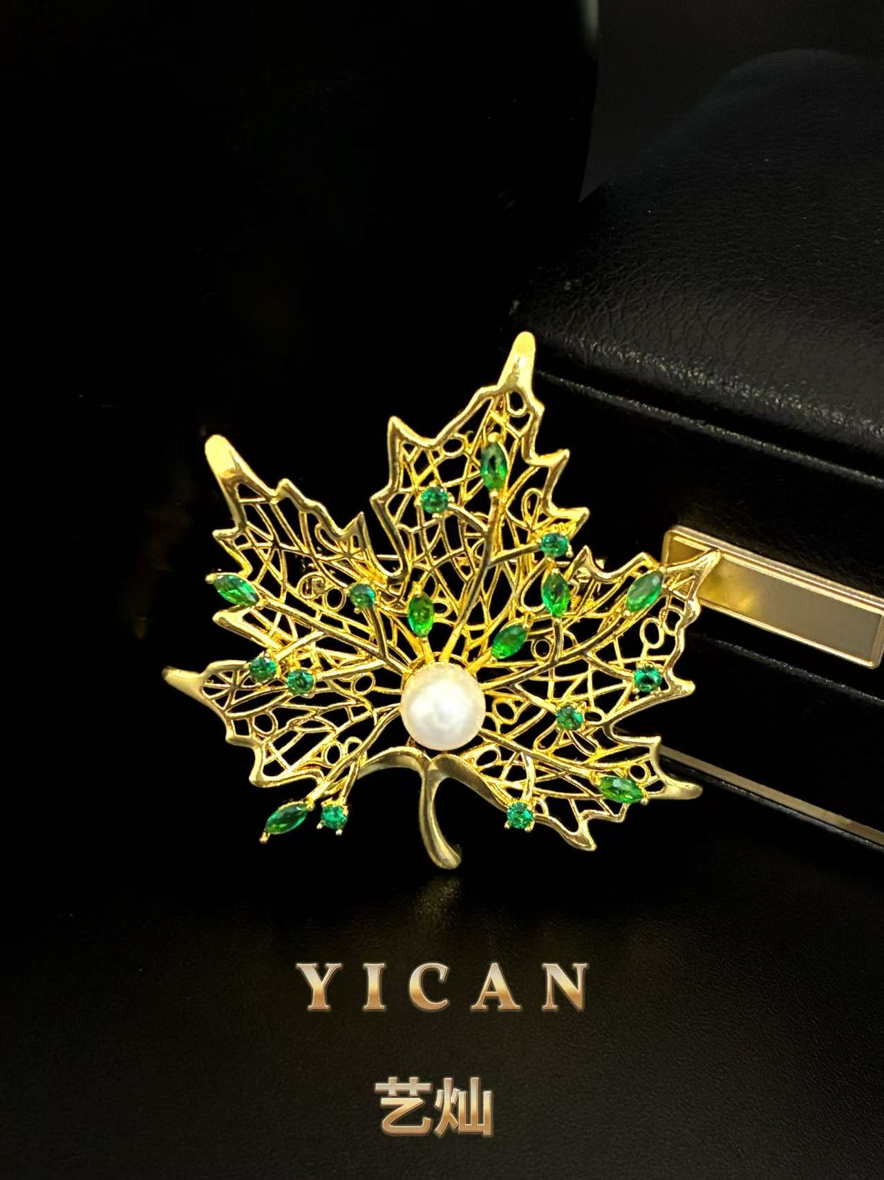 合金胸针 【金秋枫叶】简约百搭精致优雅高档春夏时尚胸针 5026