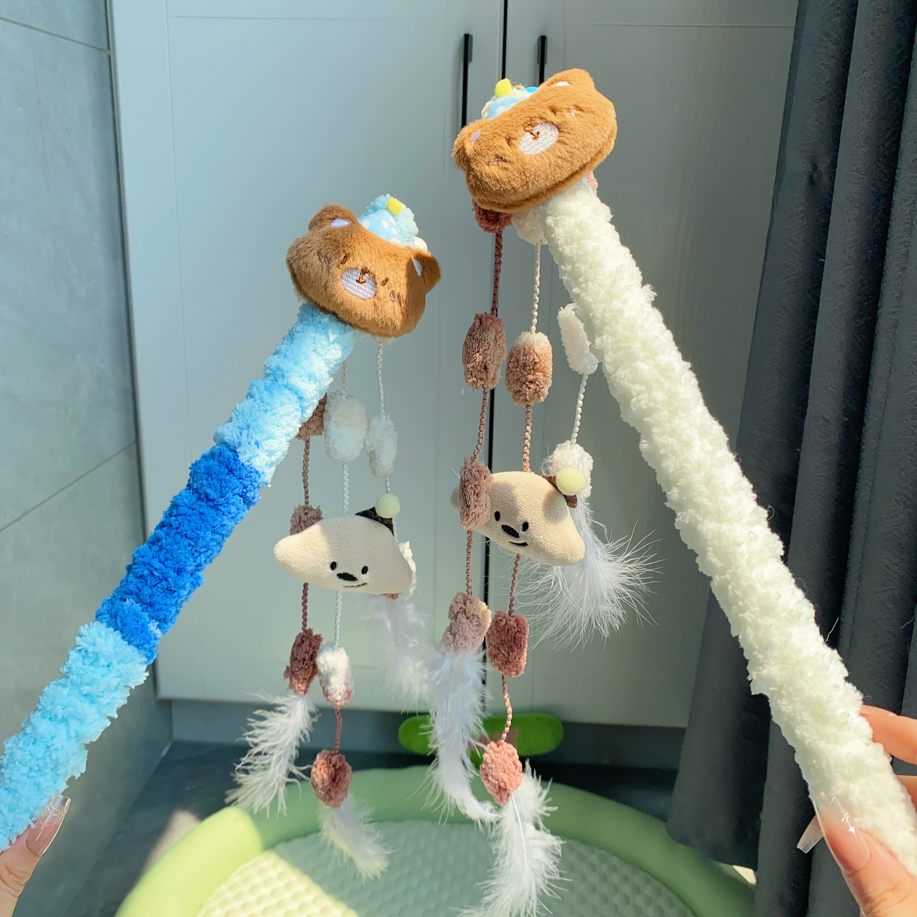 哄睡系列晚安小熊玩偶猫咪互动逗猫棒