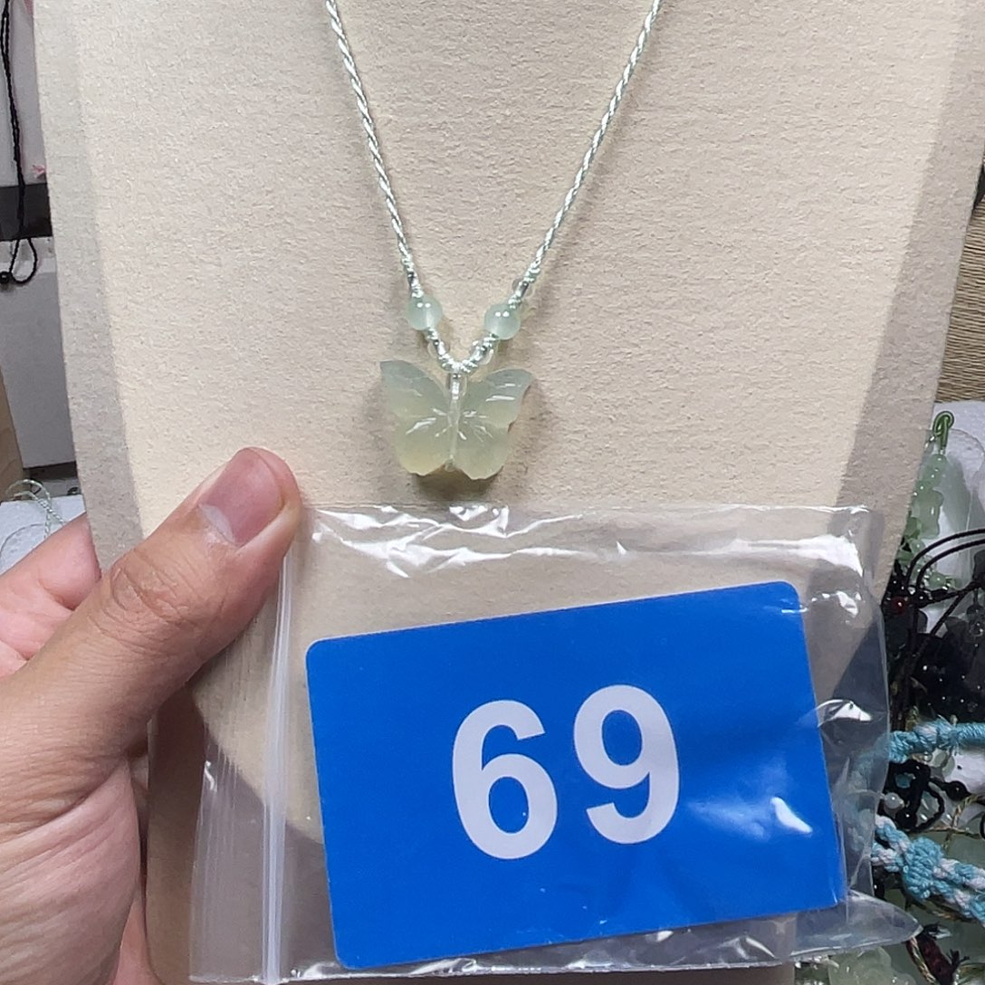 蛇纹石玉合金颈饰