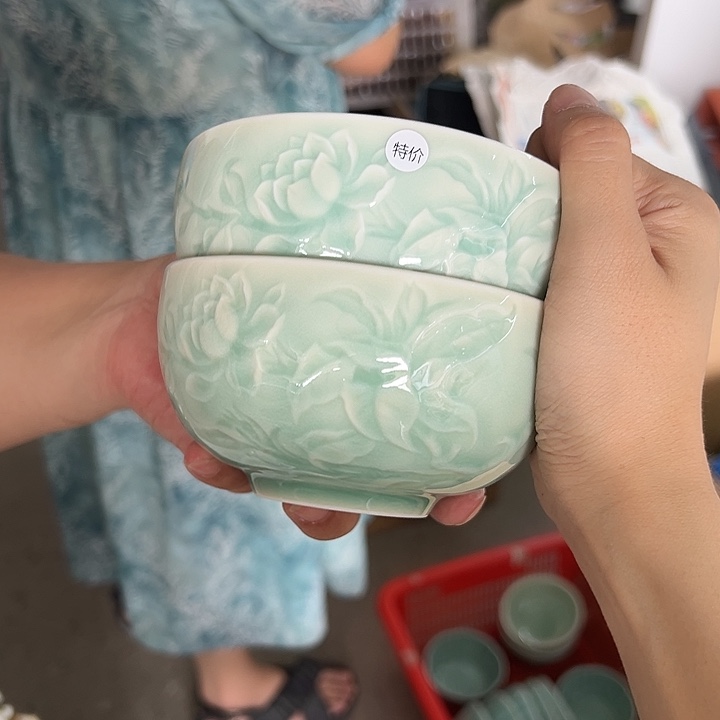 龙泉云间青瓷小米茶器