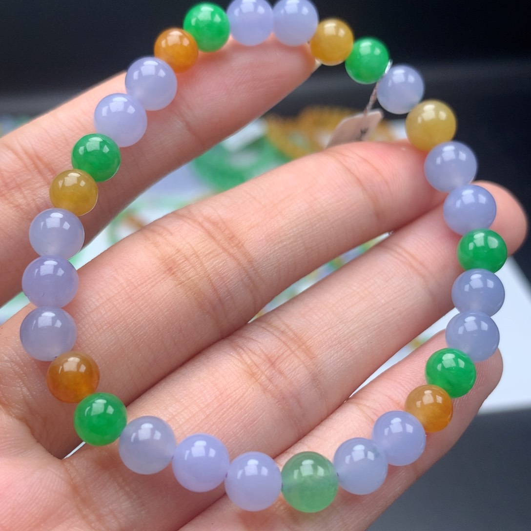 翡翠手链未镶嵌卡