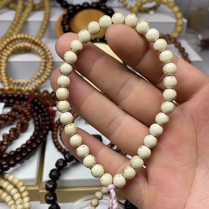 星月菩提手串7圆珠手串原生态