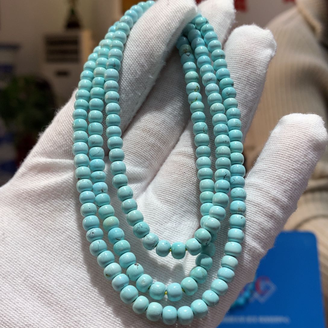 未镶嵌绿松石长链