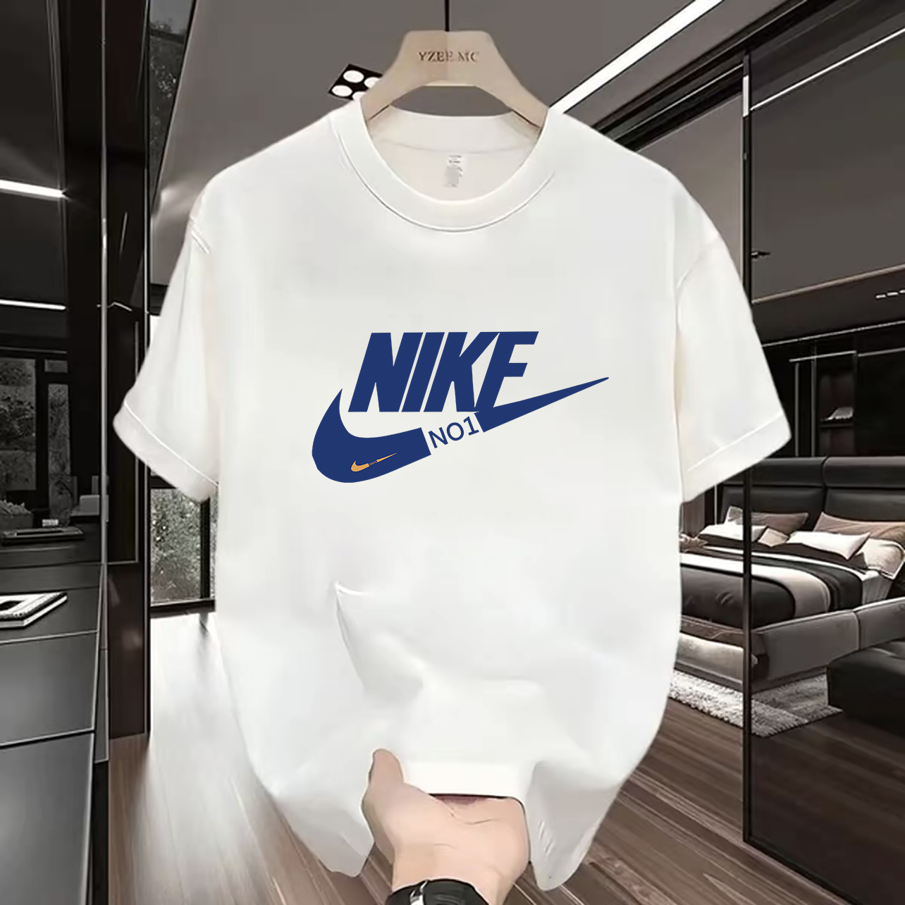 K1【一折粉丝福利】夏季男女同款百搭时尚潮牌短袖T恤NO勾