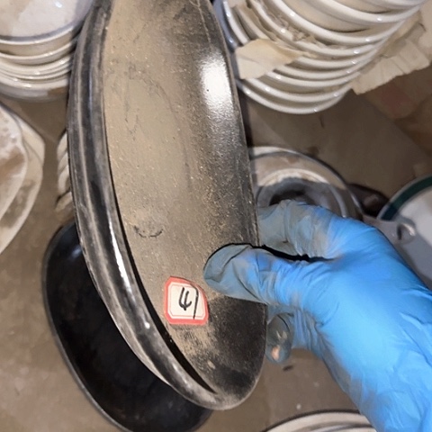 瓷片国营厂库存微瑕18厘米47