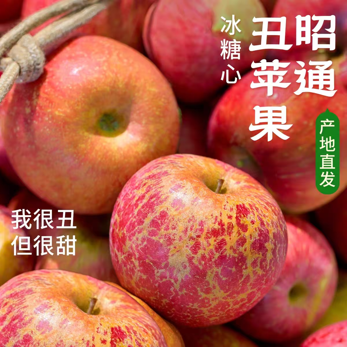 正宗云南昭通冰糖心丑苹果新鲜现摘脆甜多汁应季水果L