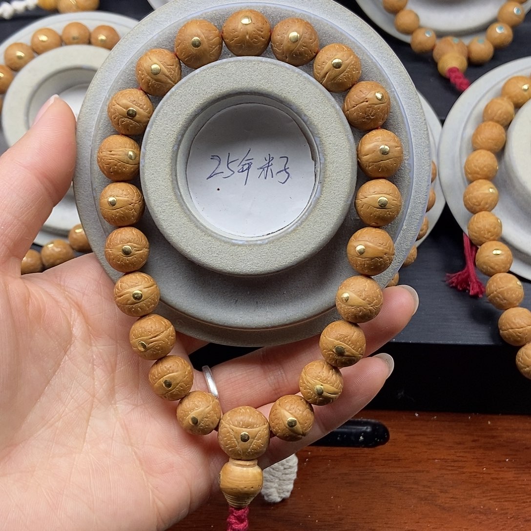 手串凤眼菩提12➕铜，25年籽
