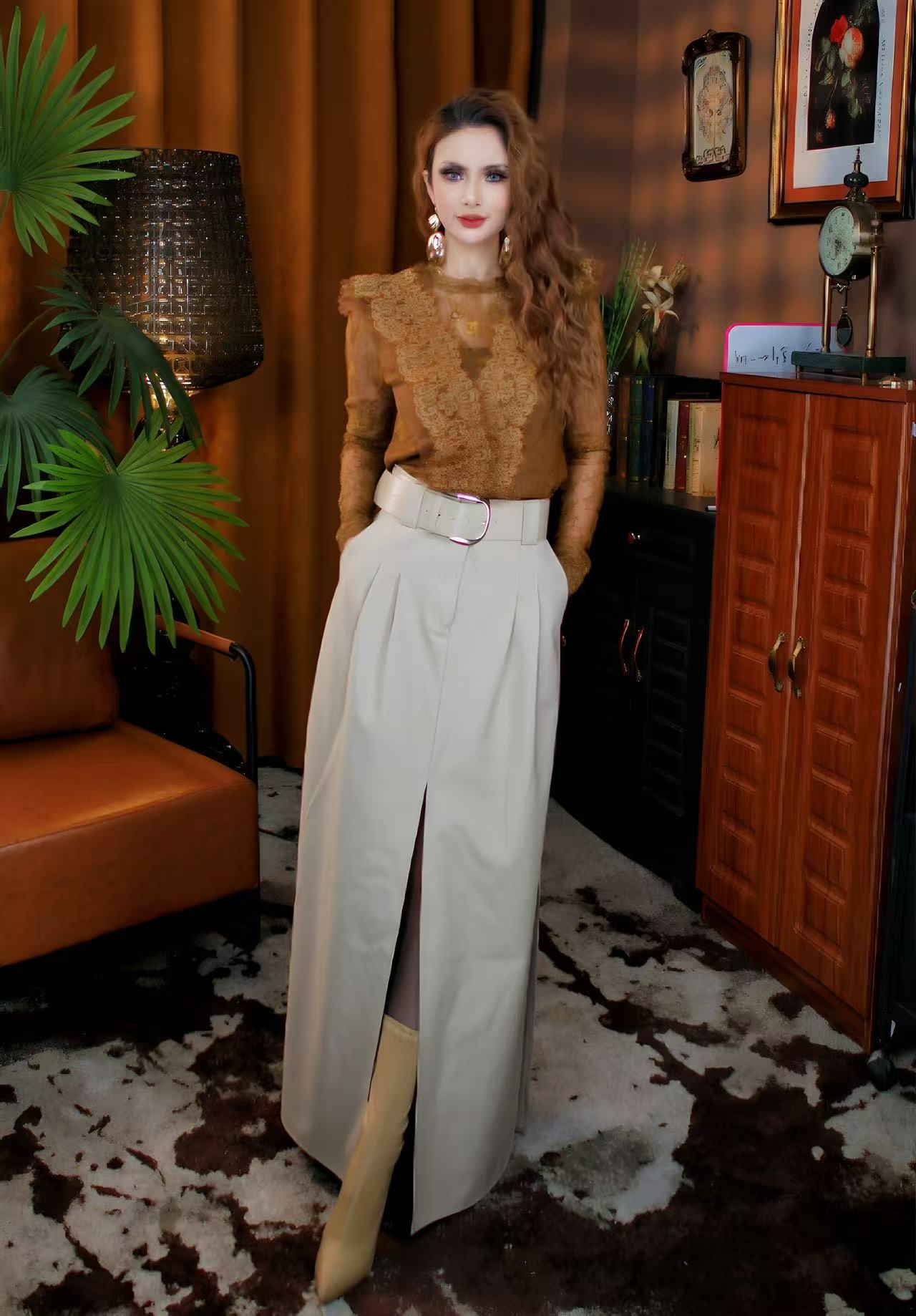 adila新款气质时尚洋气气质裙子两件套装