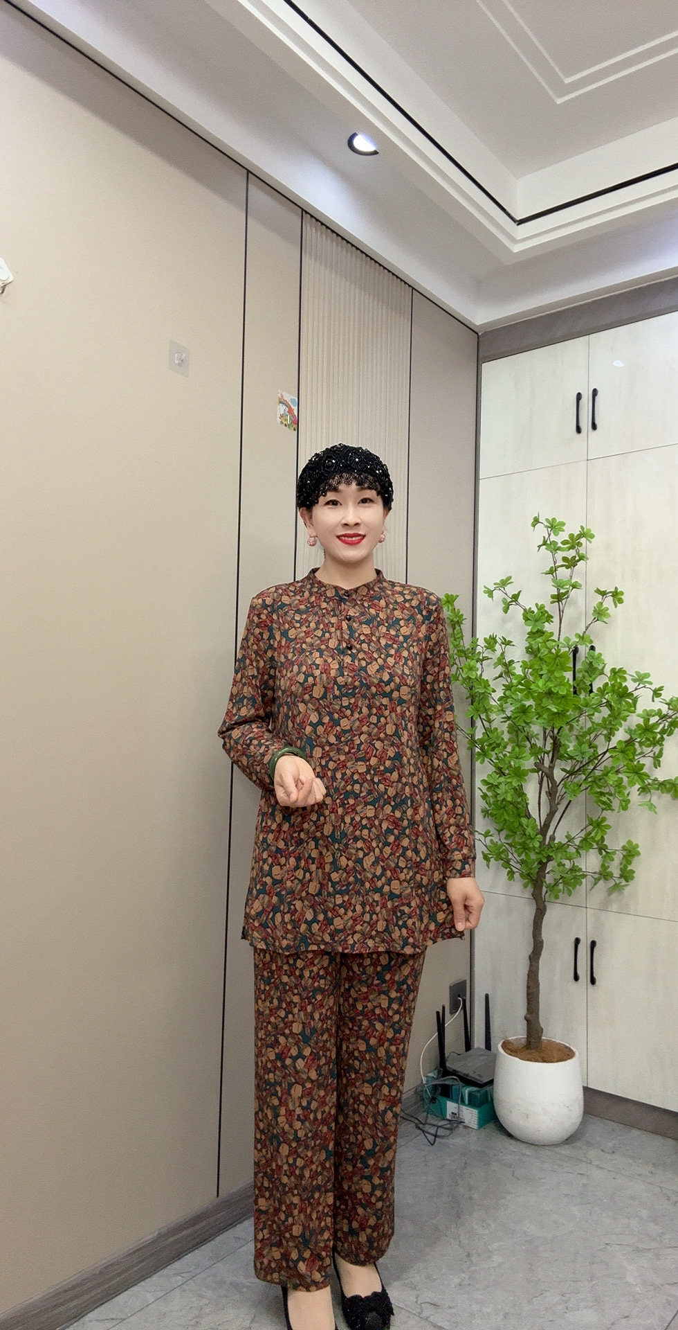 新款石头花亲肤弹力棉套装