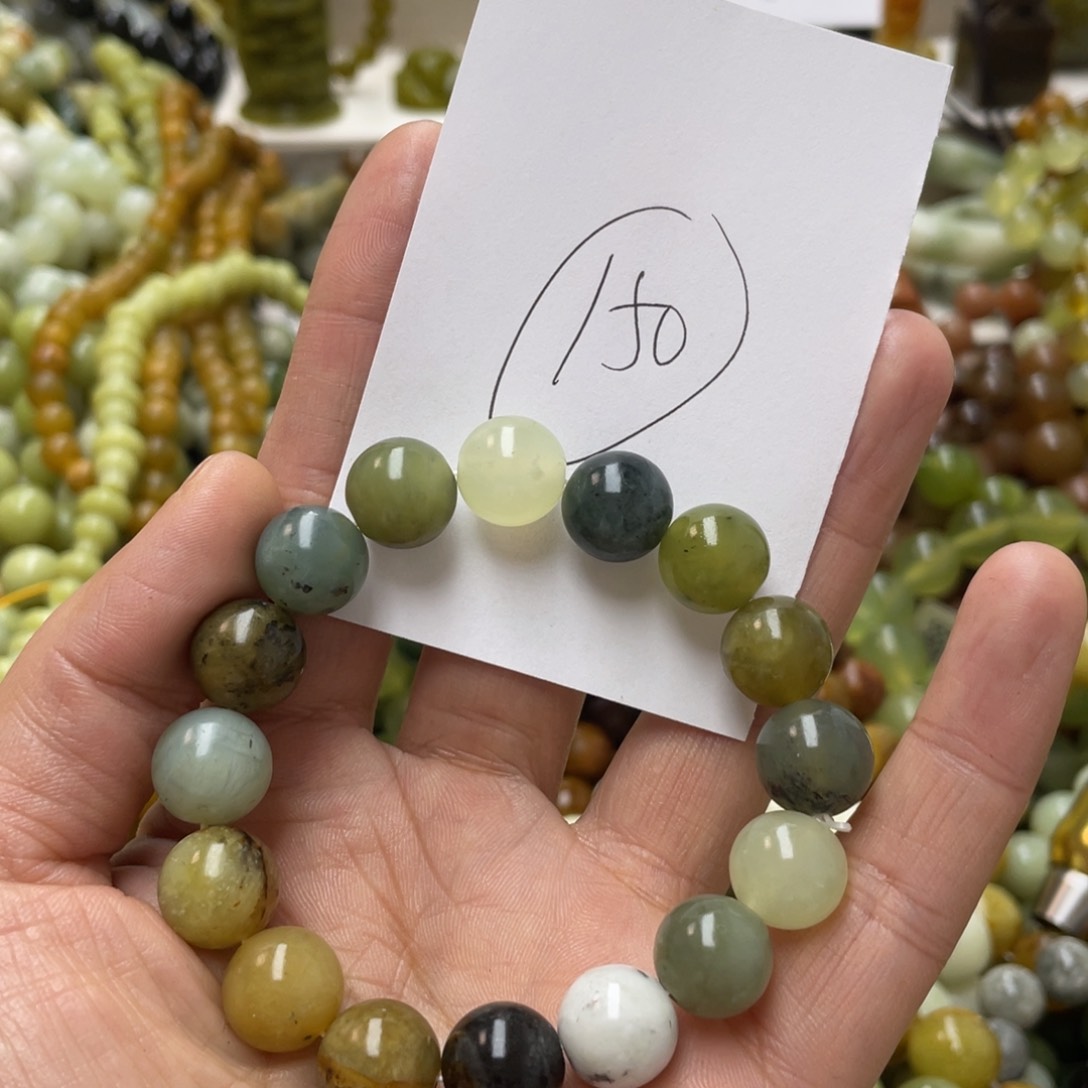 蛇纹石玉手链未镶嵌