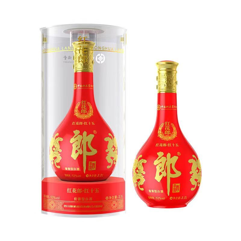 郎酒 红花郎红十五  酱香型白酒  53度500ml