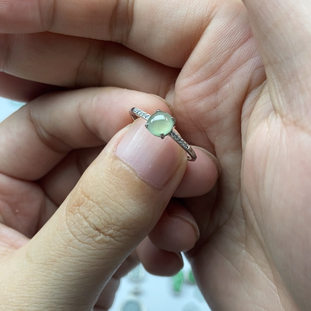 翡翠银S925镶嵌颈饰