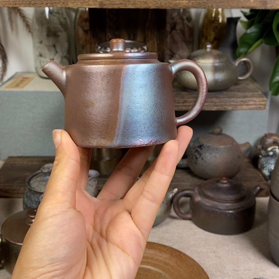 造***、建水紫陶柴烧茶壶