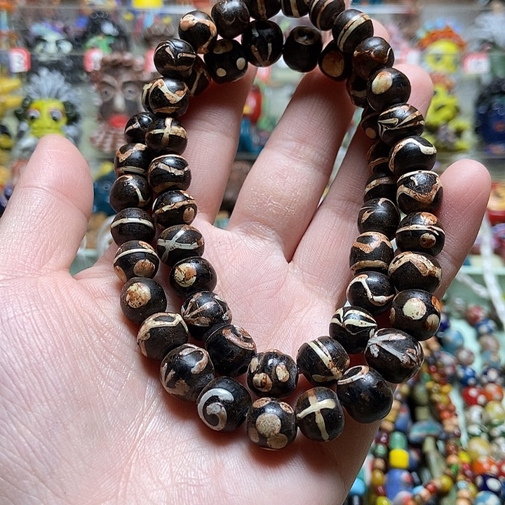 琉璃颈饰老链子一条025