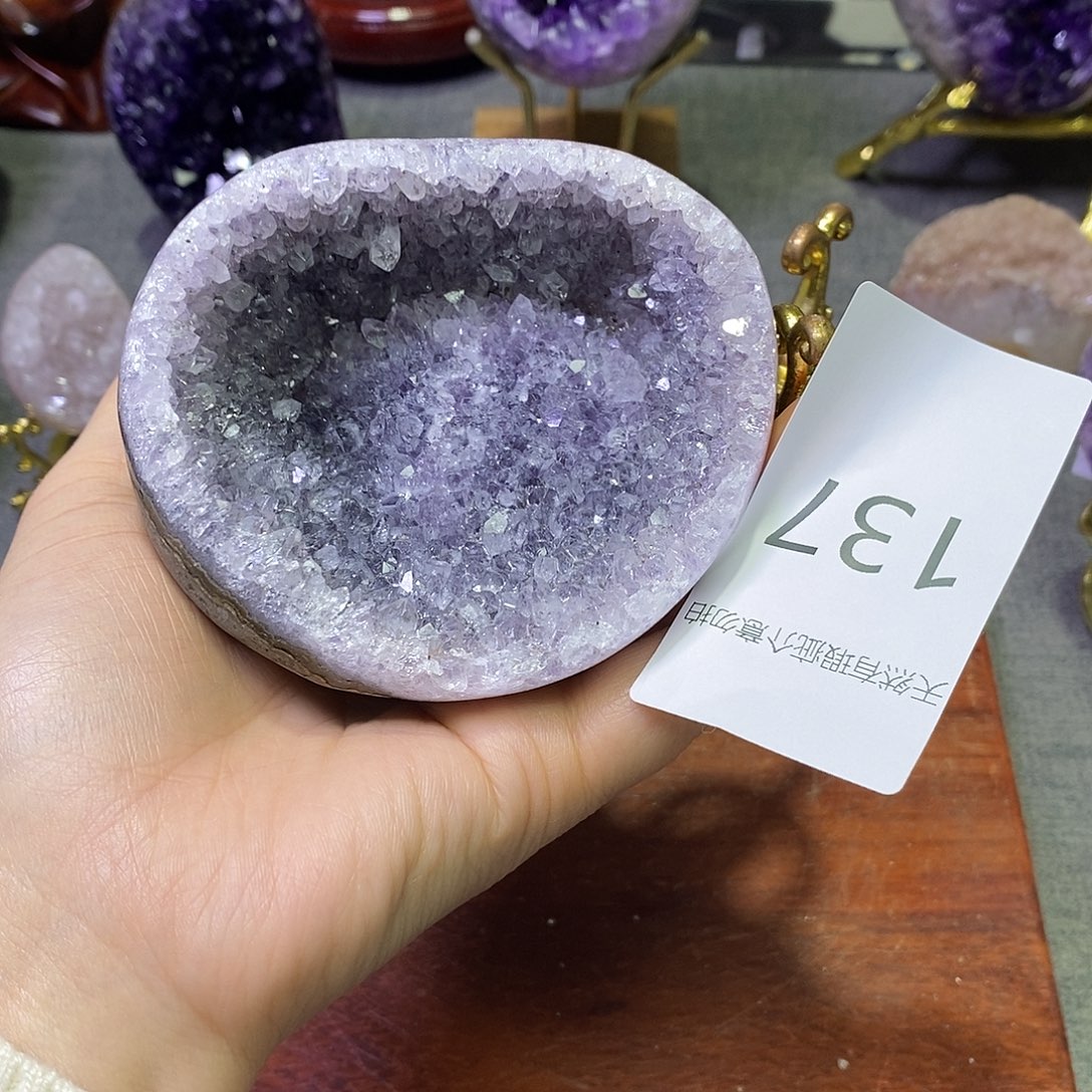 紫晶未镶嵌珠宝半成品