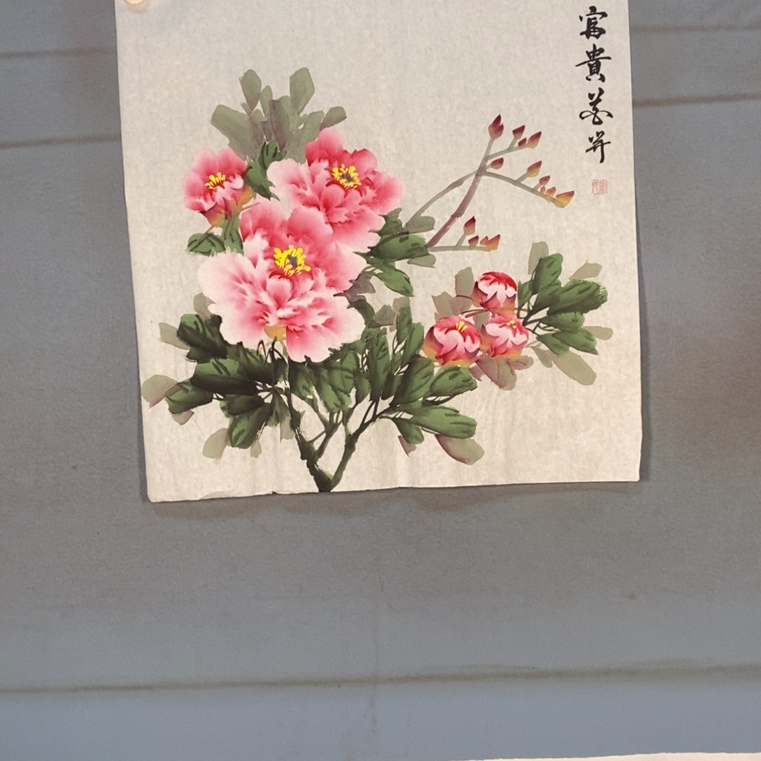 国画580牡丹花盛开的时候