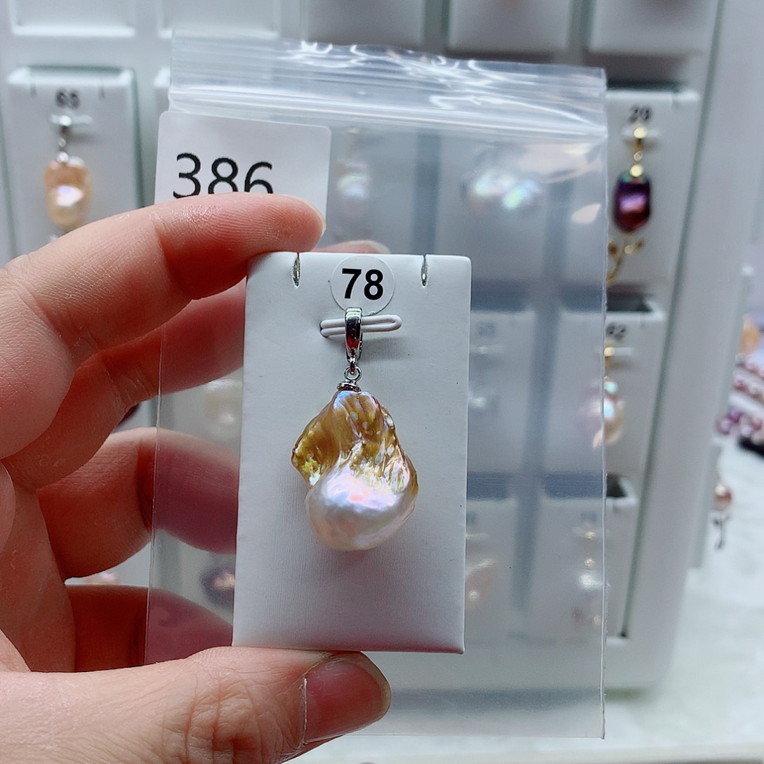 吊坠(不含链)淡水珍珠合金