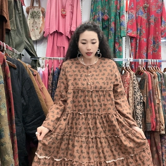 织绣招财猫麻裙859-2