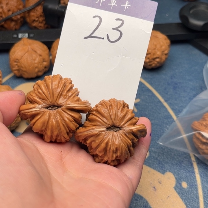 吊坠文玩核桃小*密楼子 42精修 23