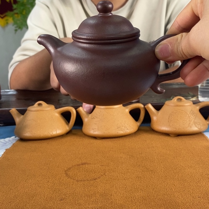 紫砂茶壶心**生石红莲子220左右的容量