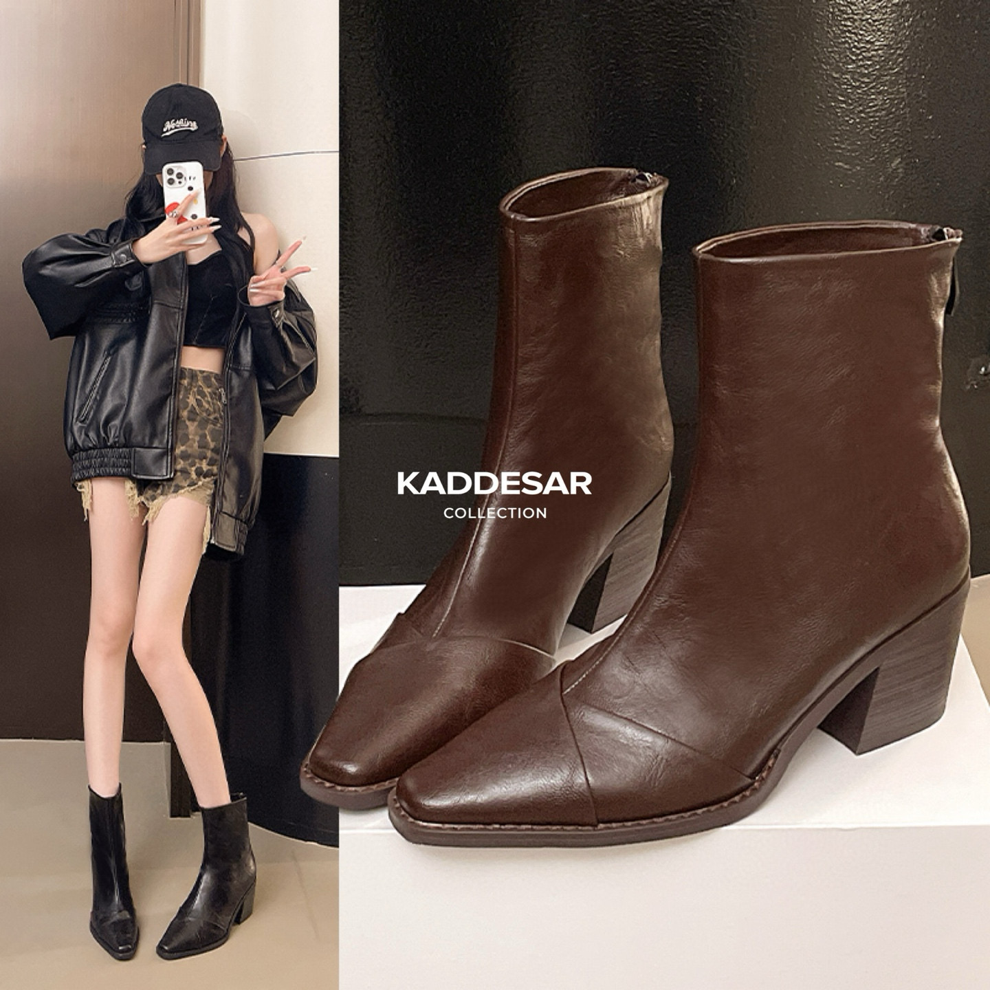 时装靴高跟秋冬瘦瘦靴冬季单靴（3367）