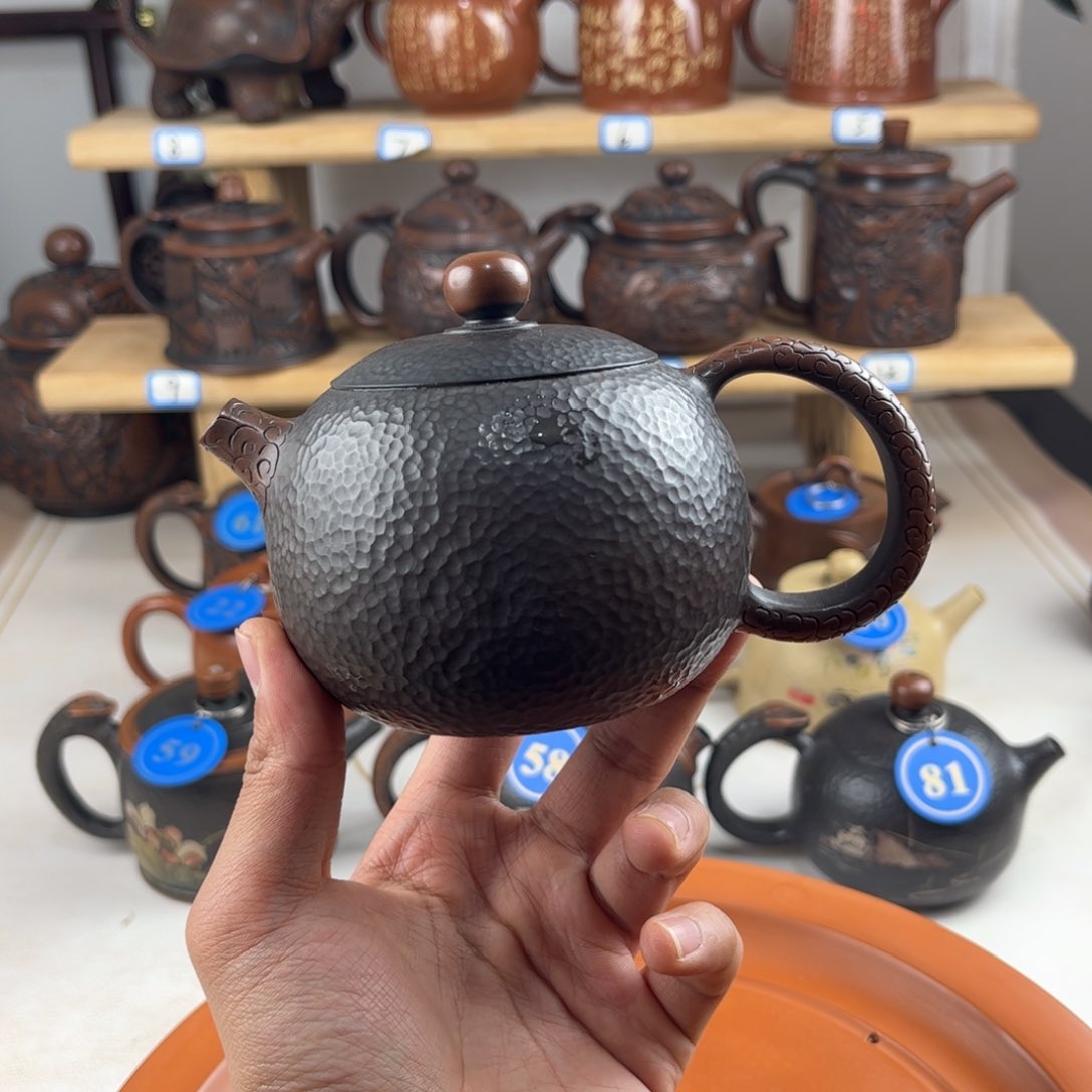 壶建水紫陶全手工制作，老匠人传承手艺