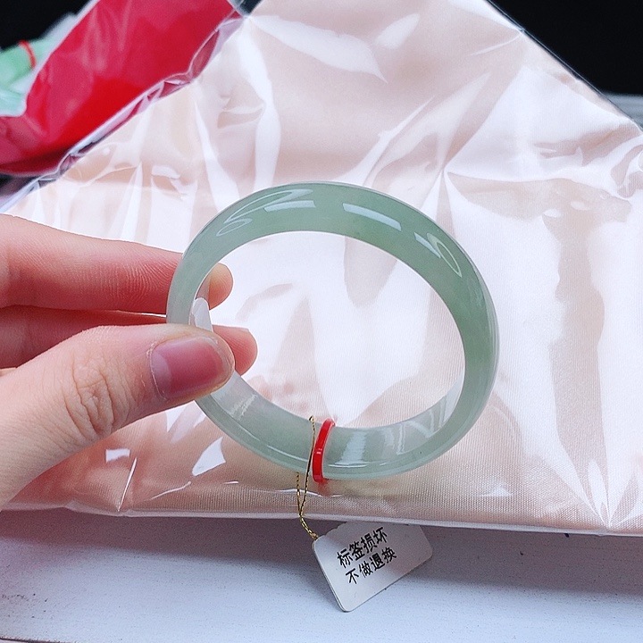 翡翠手镯未镶嵌缅甸天然a货手镯49+