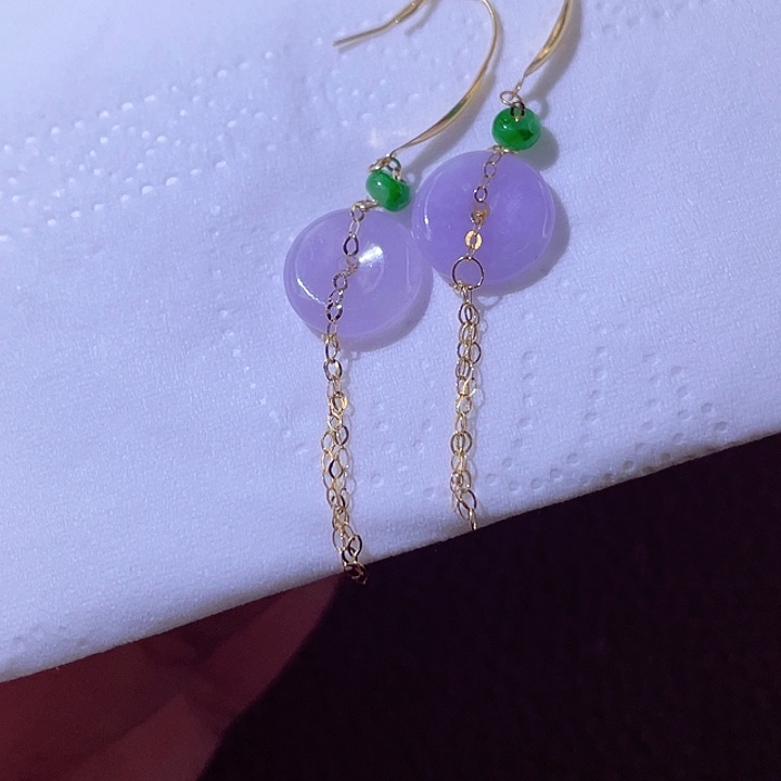 翡翠18K金镶嵌颈饰翡翠