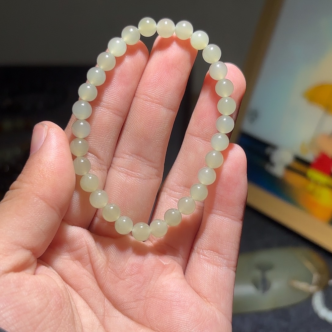 和田玉未镶嵌手链