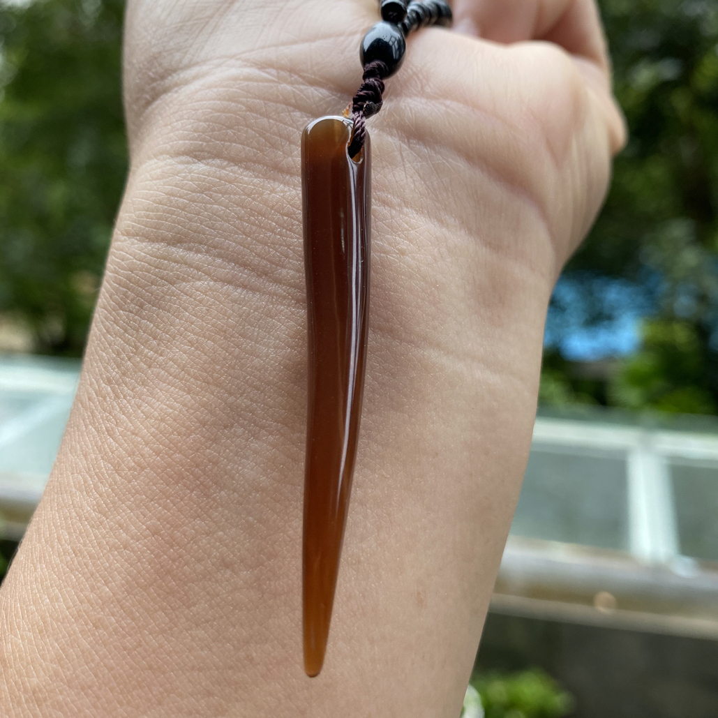 家居摆件 硅化木，狼牙棒吊坠裸石尺寸56/6.7m m