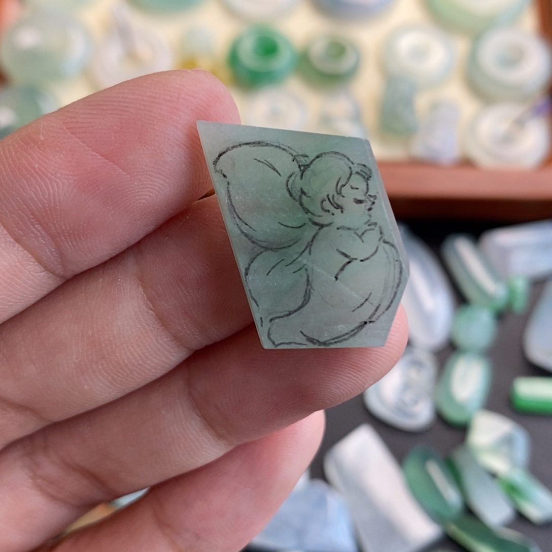 未镶嵌定制翡翠花仙子