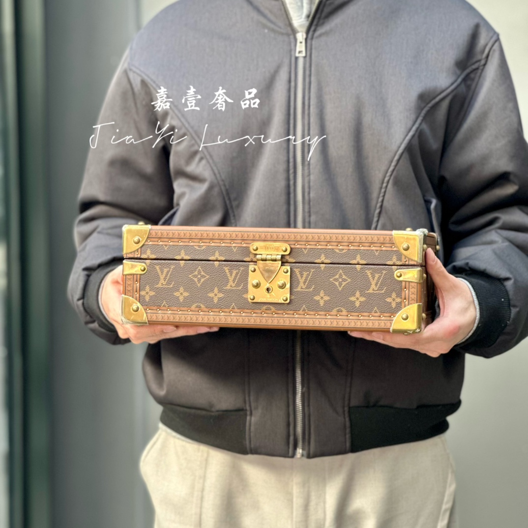 99新 LouisVuitton/路易威登 嘉壹/99新（6577）lv棕老花手表箱