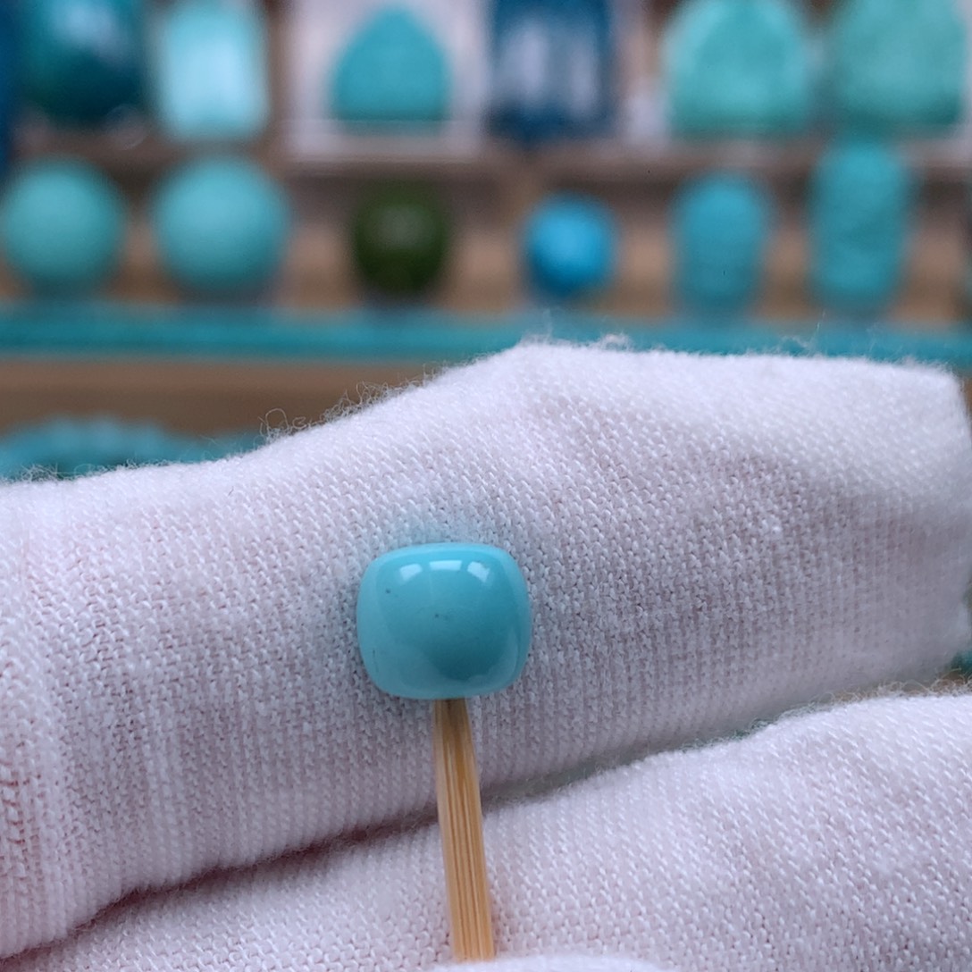 未镶嵌绿松石珠宝奇石7.8mm