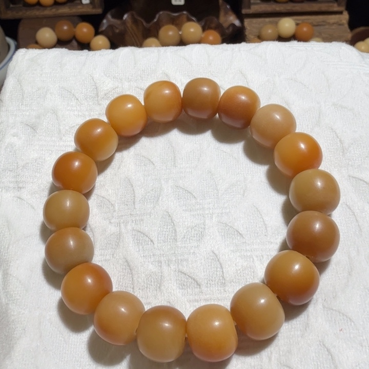 手串菩提根/象牙果13苹果风化老料