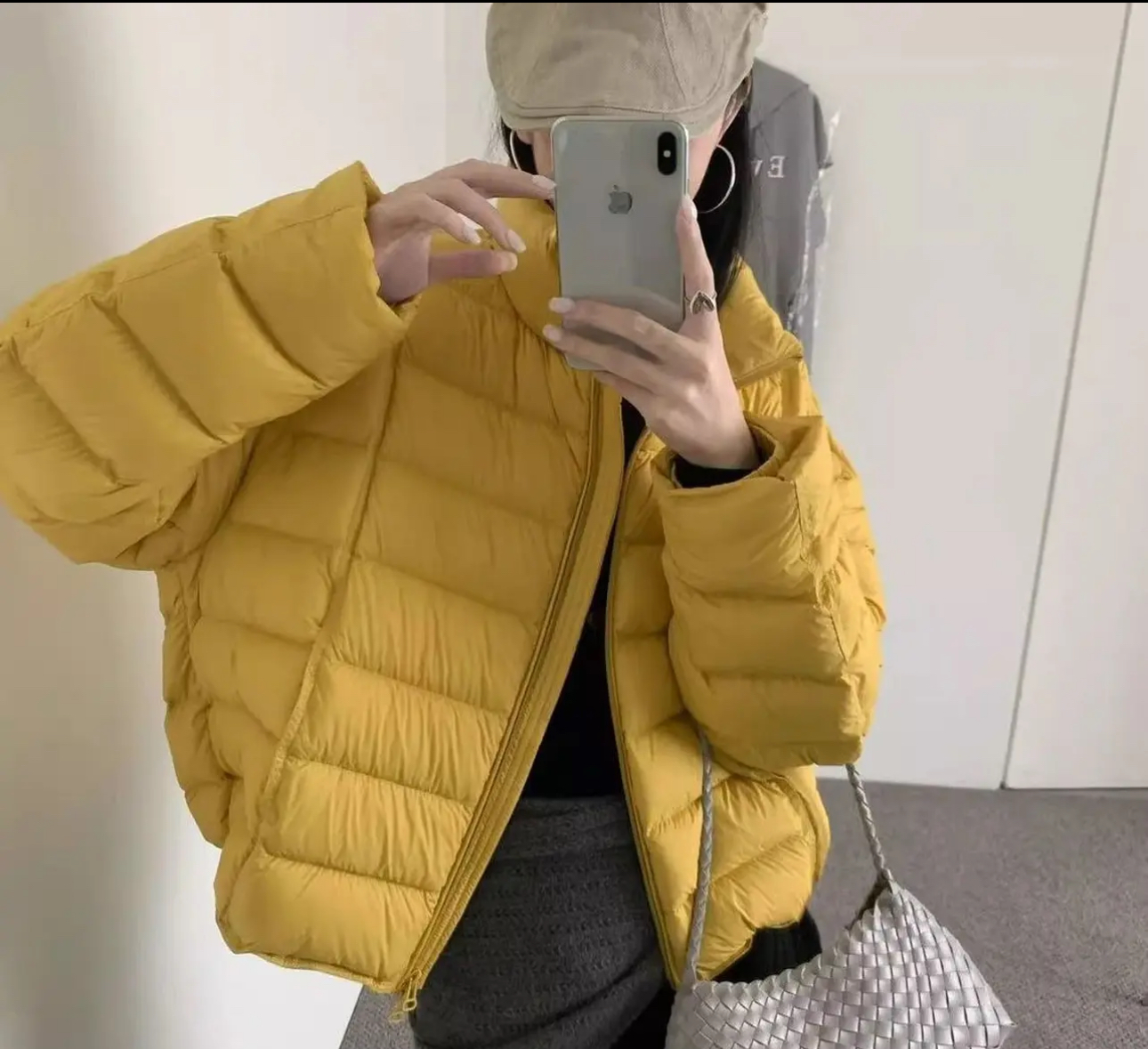 新国标白鸭绒爆款女款排骨款短款时尚立领户外