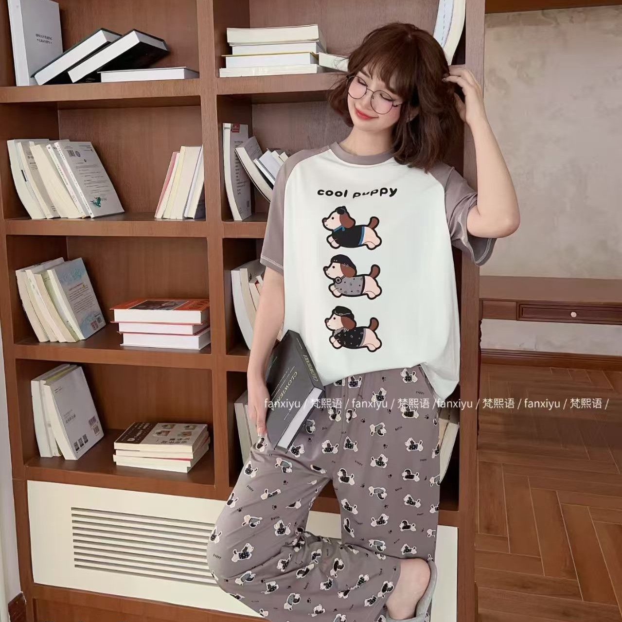 【欢姐精选】梵家女款休闲舒适可爱外穿家居服