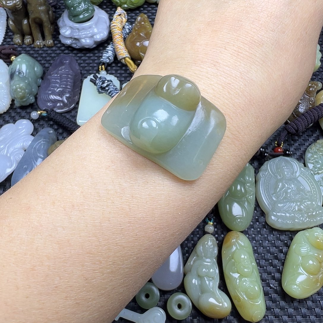 和田玉未镶嵌吊坠(不含链)福利漏