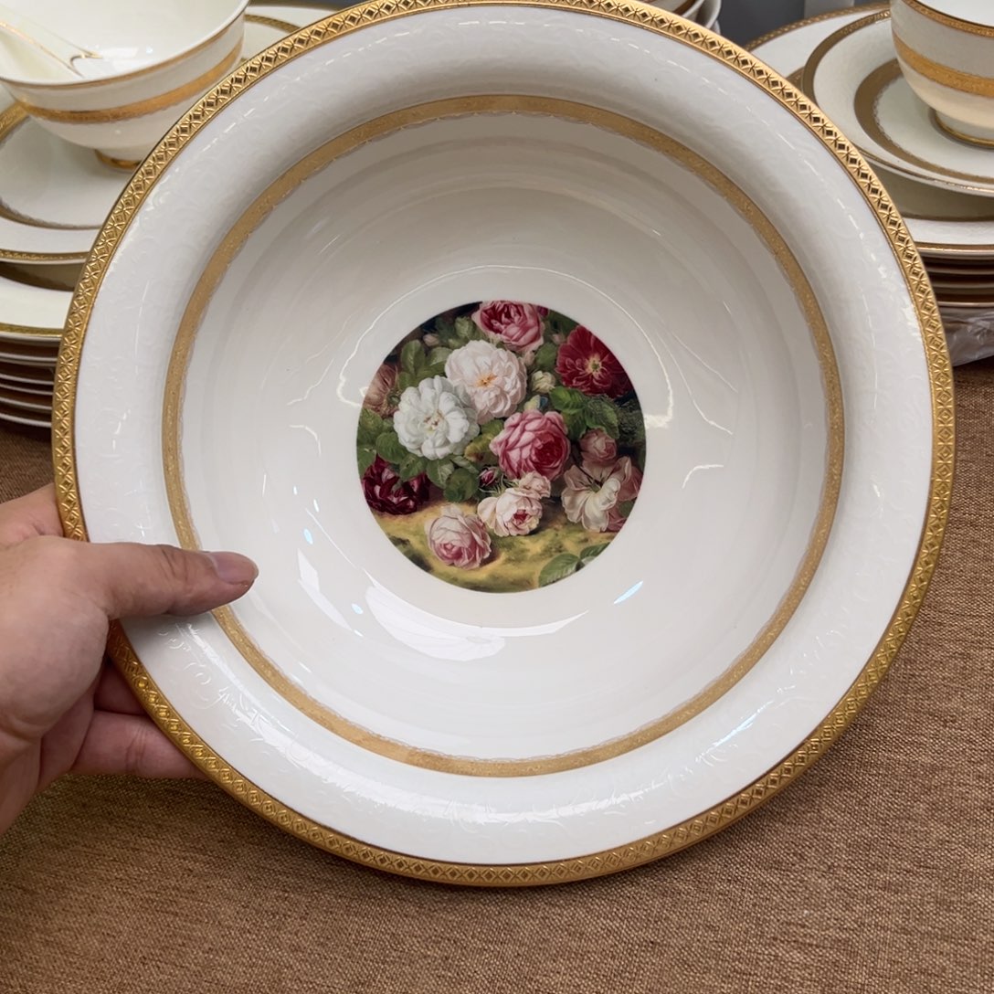 瓷片10.25寸大汤碗一个一单