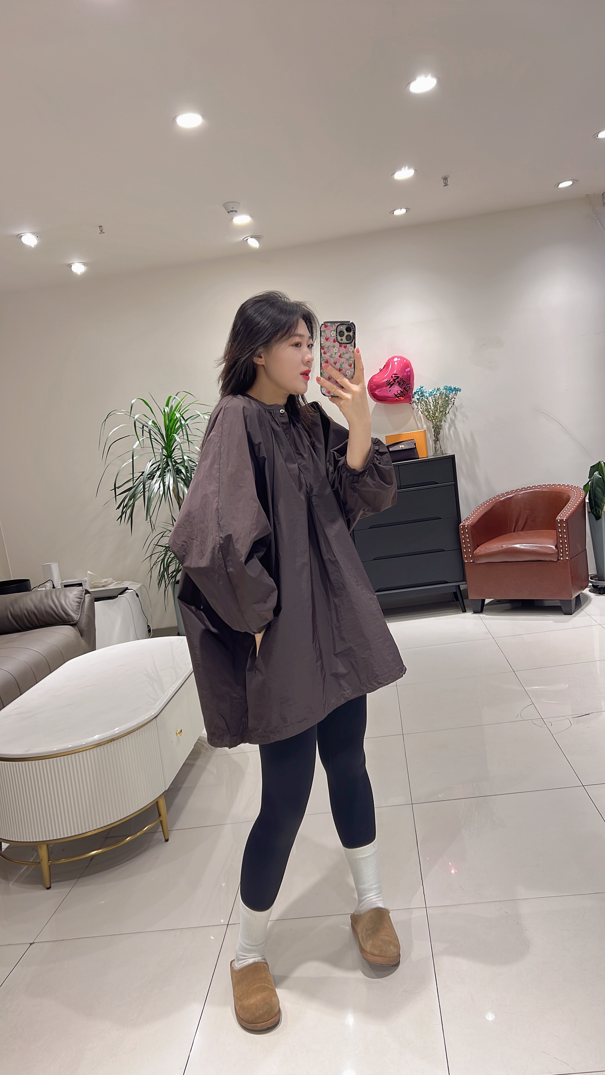 【雅祺YAQI】慵懒风中长款圆领上衣春夏百搭舒适衬衫