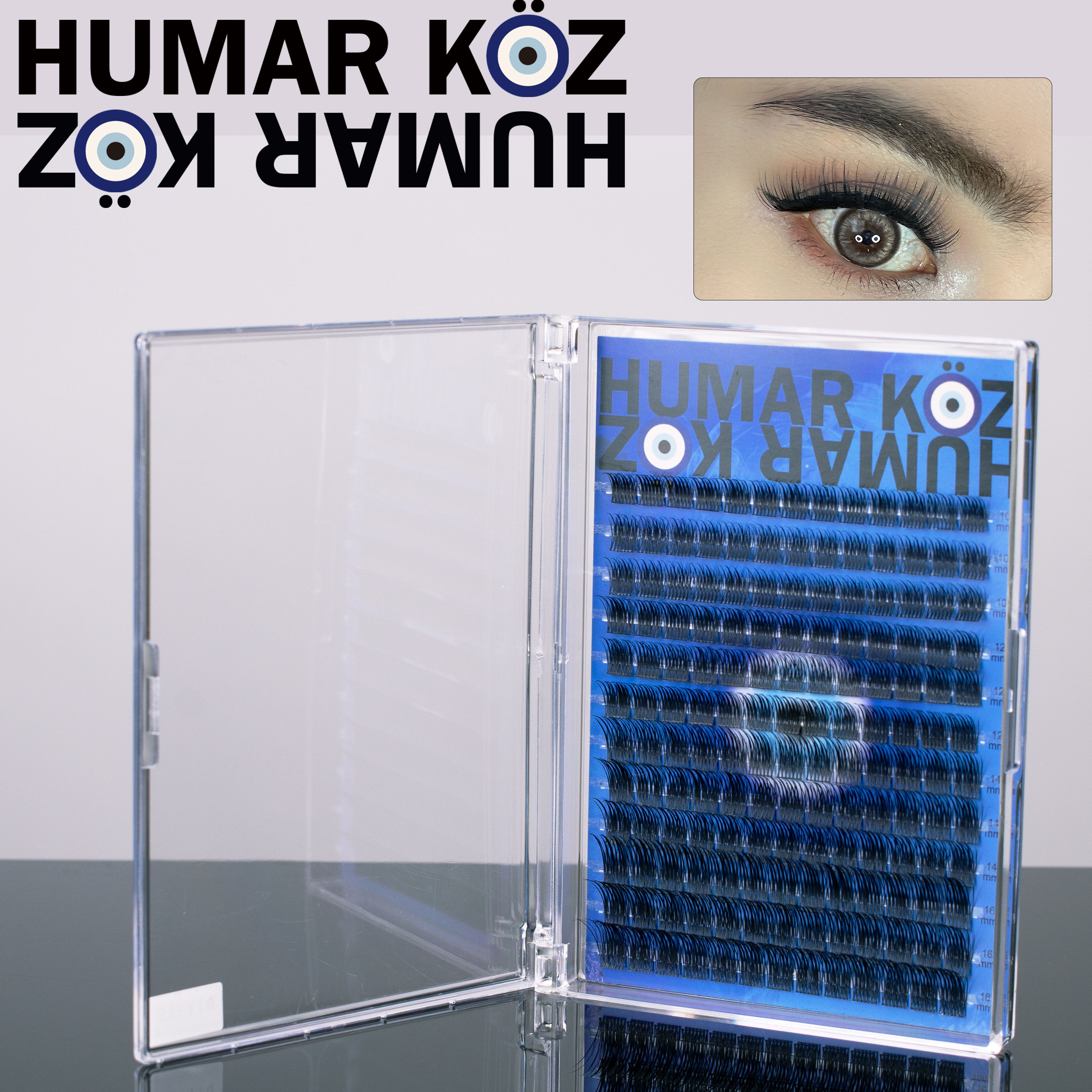 HUMAR KOZ 轻欧美混血假睫毛日常自然款大容量假睫毛【E】