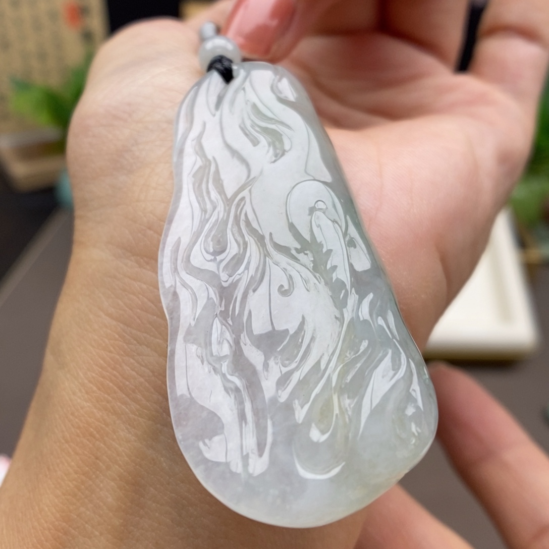 翡翠未镶嵌颈饰吊坠16