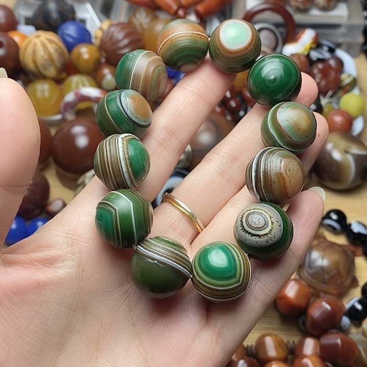 老***童玛瑙/玉髓合金珠宝半成品