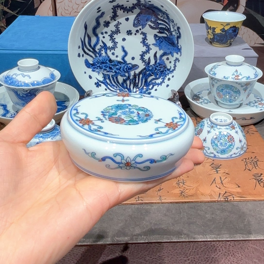 瓷片随*手工手绘陶瓷茶具