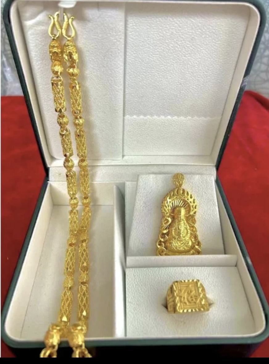合金项链 【专柜同款】项链 空心竹节项链男款霸气经典